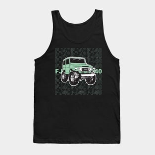 FJ40 Stacked in Spring Green Tank Top